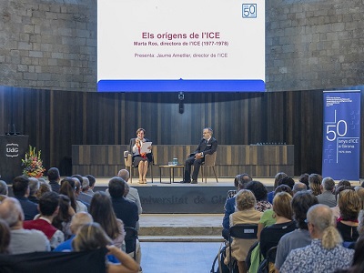 Recull d’imatges i intervencions de l’acte de celebració de 50 anys d’ICE a Girona